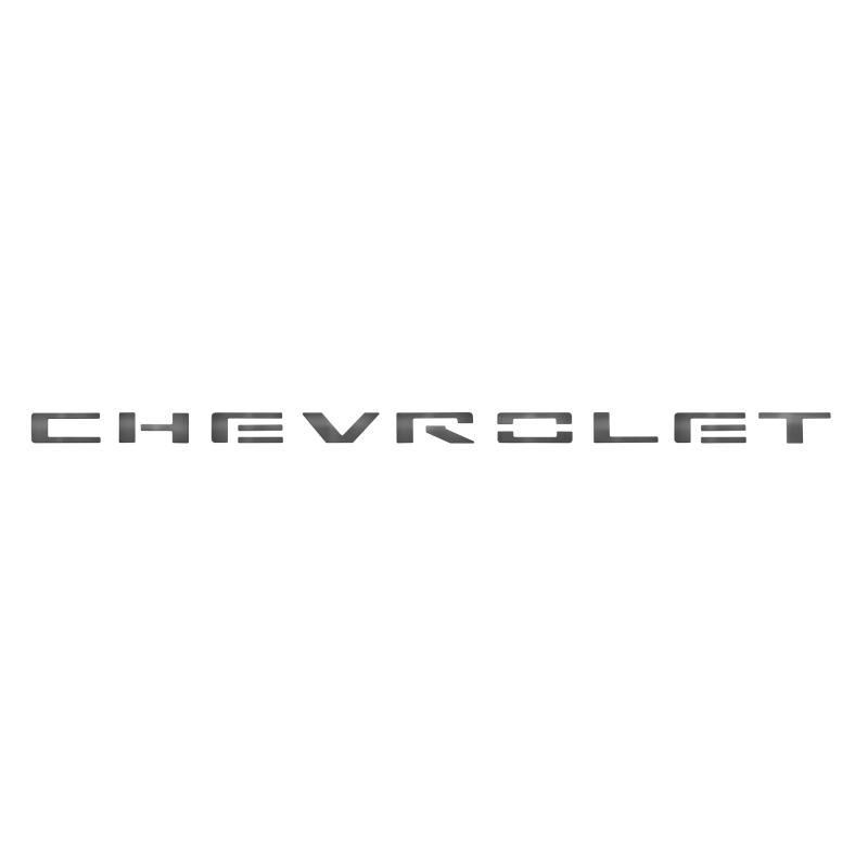 Chevrolet Silverado LD Grille Letters - Putco - Black Platinum - `19-`20