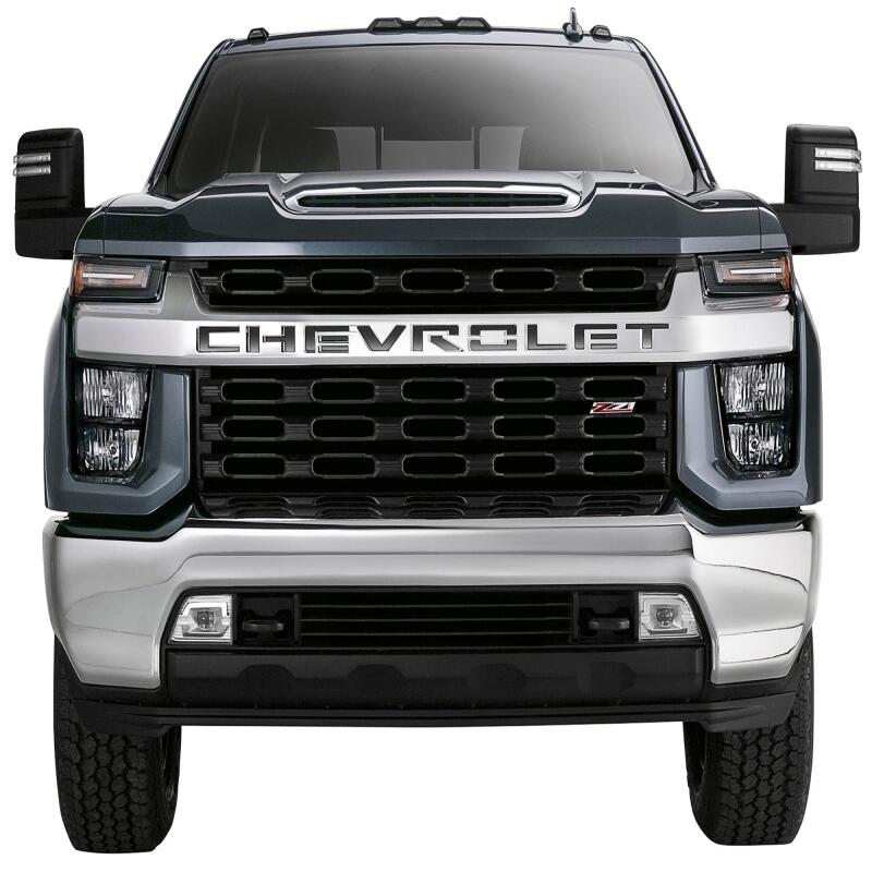 Chevrolet Silverado LD Grille Letters - Putco - Black Platinum - `19-`20