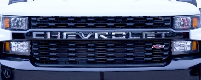 Chevrolet Silverado 3500 Grille Letters - Front - Putco - Stainless Steel - `20-`26