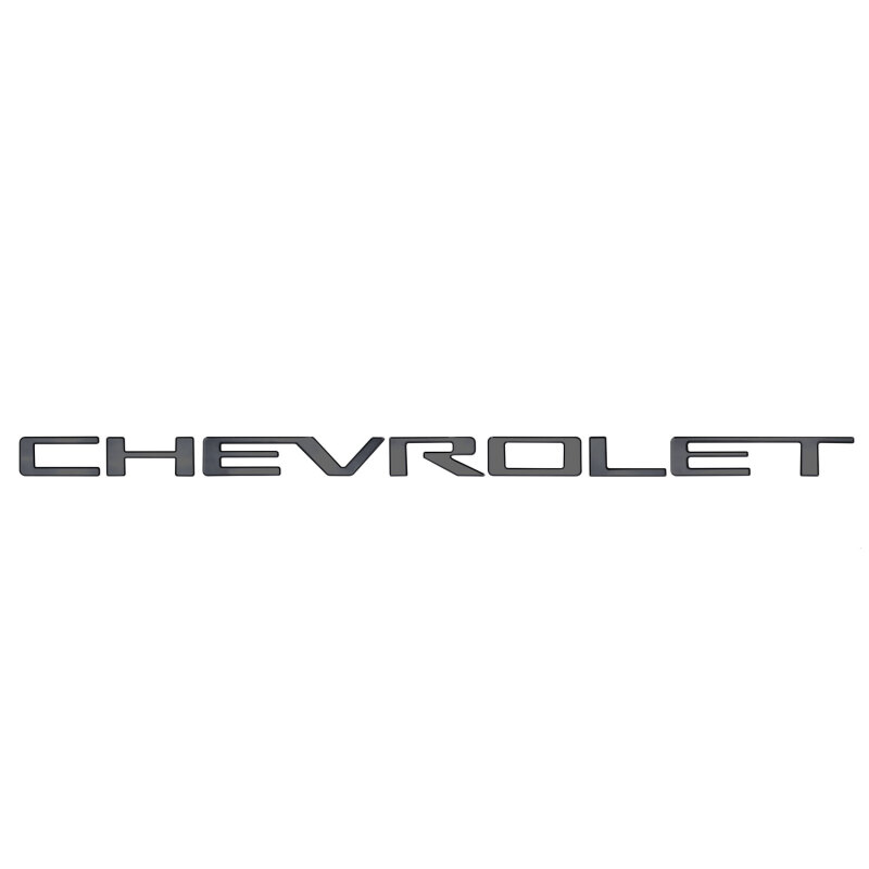 Chevrolet Colorado Grille Letters - Putco - Black Platinum - `19-`22