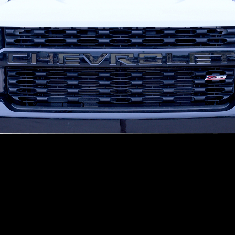 Chevrolet Colorado Grille Letters - Putco - Black Platinum - `19-`22