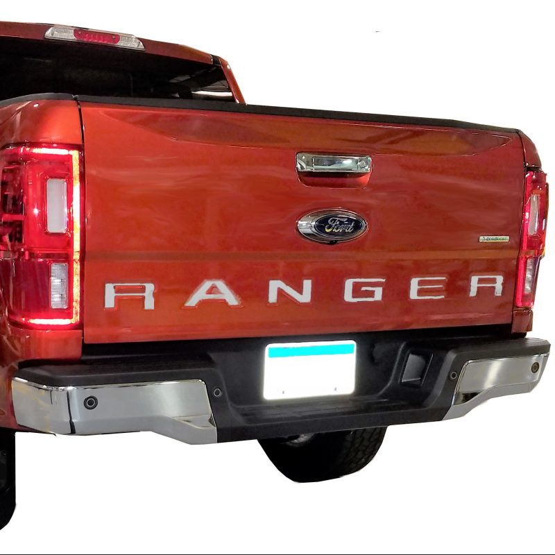 Ford Ranger Lettering Emblems - Rear - Putco - Stainless Steel - `19-`23
