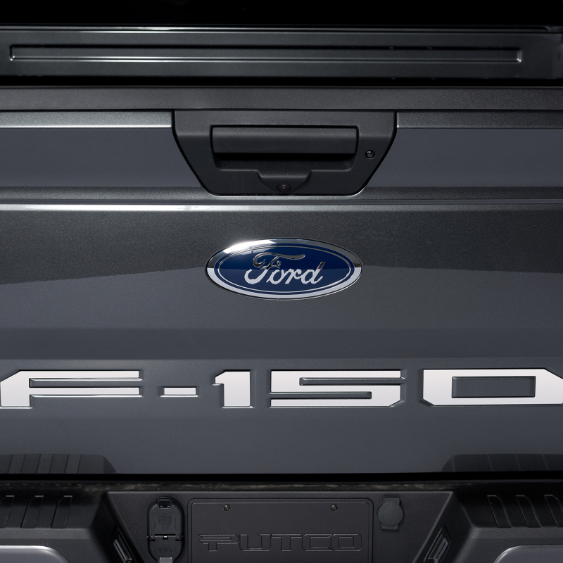 Ford F-150 Lettering Emblems - Tailgate / Grille - Putco - Ford Licensed Emblem Kit - Stainless Steel / Black Platinum - `21-`26