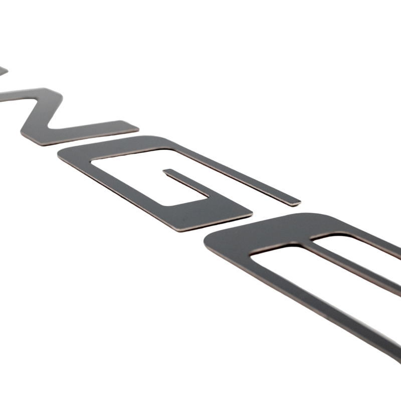 Ford Ranger Tailgate Lettering Kit - Putco - Flat Cut - Black Platinum - `24-`26