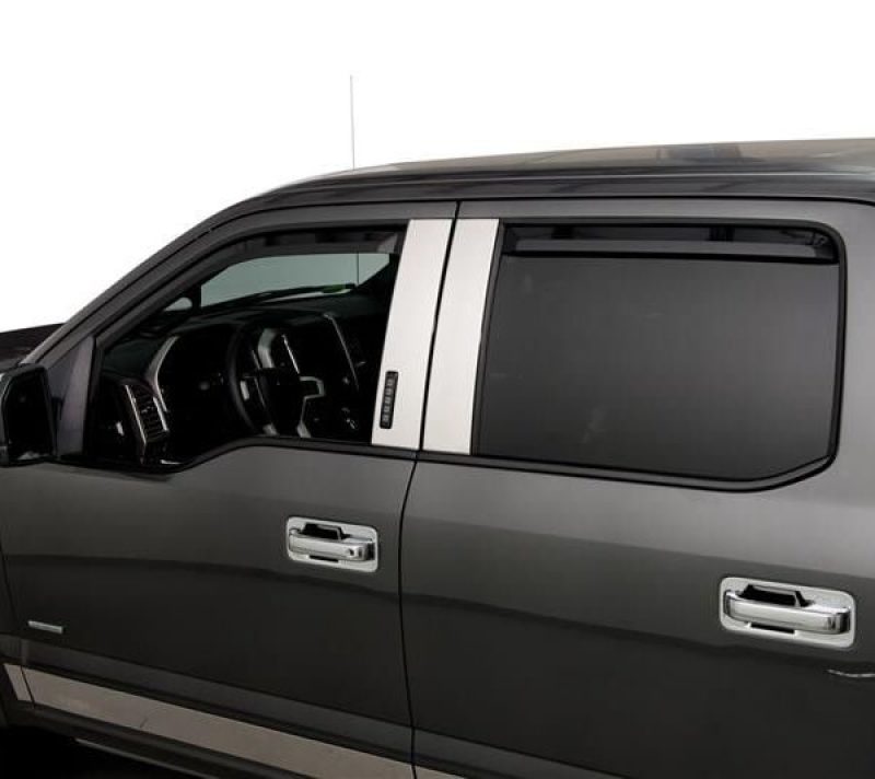 Ford F-150 Super Crew Window Visors - Front + Rear - Putco - Element - Tinted - `21-`26