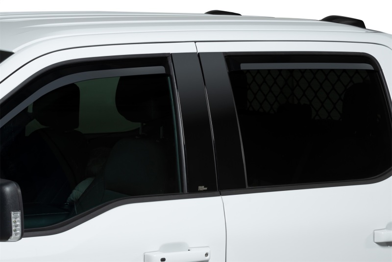Ford F-550 Window Visors - Front + Rear - Putco - Element - Tinted - `24-`27 Ford F-550 Window Visors - Front + Rear - Putco - Element - Tinted - `24-`27