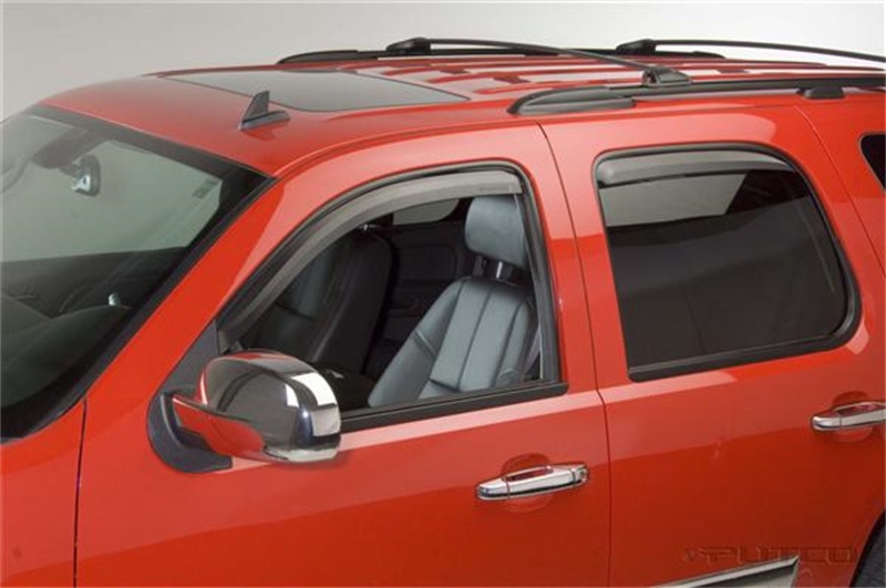 GMC Yukon Window Visors - Front + Rear - Putco - Element, In Channel - Tinted - `07-`14
