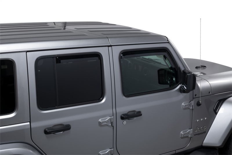 Jeep Wrangler Window Visors - Front + Rear - Putco - Element - Tinted - `18-`26