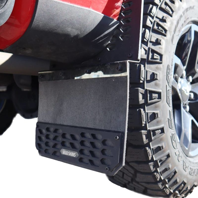 Ford F350 Mud Flaps - Rear - Putco - Hex Shield - Carbon Black - `17-`22