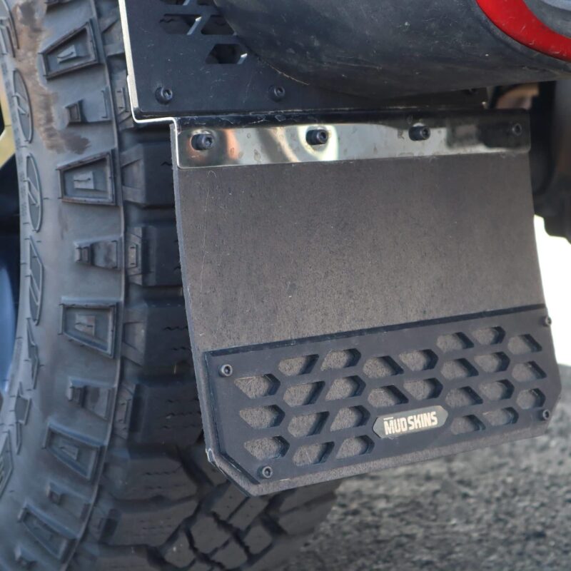 Chevrolet Silverado 3500 Mud Flaps - Front - Putco - Hex Shield - Carbon Black - `15-`19