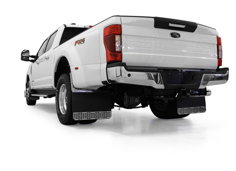 Dodge Ram 2500 Mud Flaps - Front - Putco - Hex Shield Series - Carbon Black - `10-`26