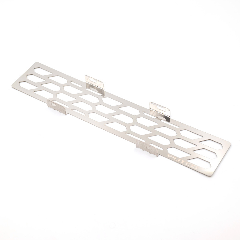 Ford F250 Super Duty Bumper Grille Inserts - Putco - Hex Shield Design - Polished Stainless Steel - `23-`24