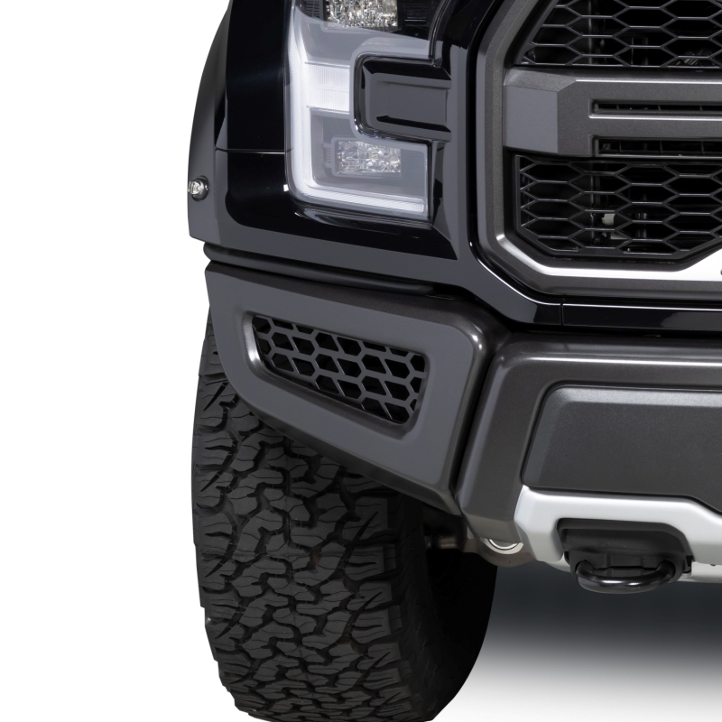 Ford F-150 Raptor Bumper Grille Inserts - Putco - Hex Shield - Black Powder Coated - `17-`20