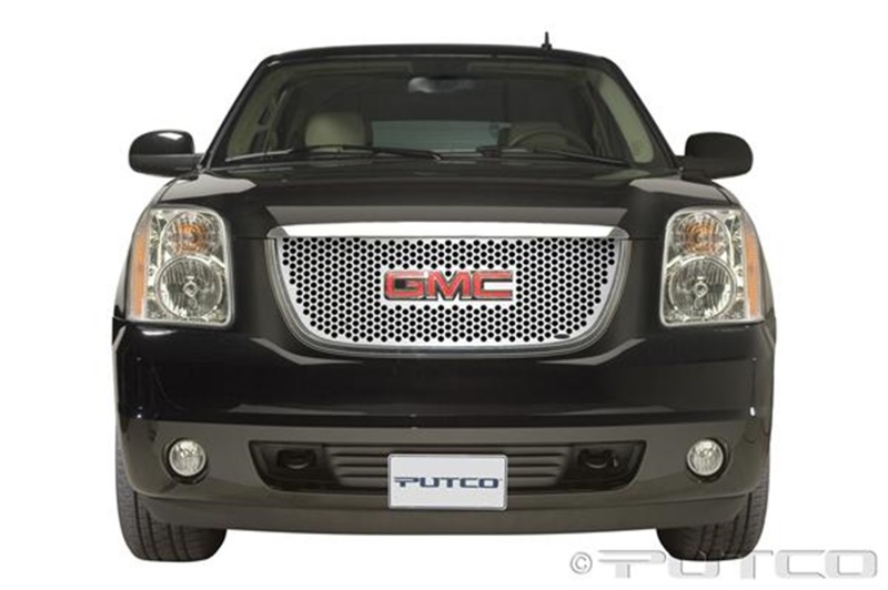 GMC Yukon XL Grille Insert - Main - Putco - Punch Stainless Steel - Stainless Steel - `07-`14