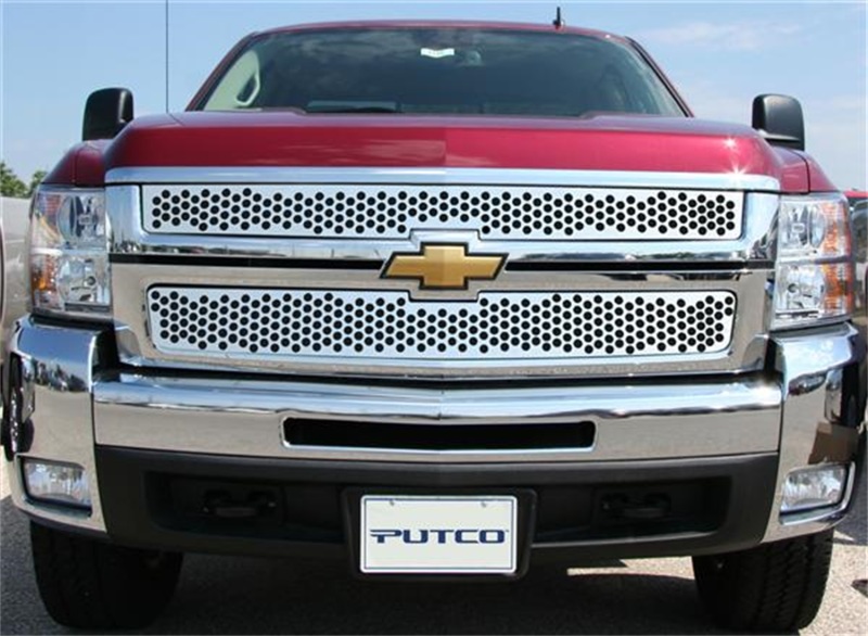 Chevrolet Silverado 3500 Grille Insert - Putco - Punch Stainless Steel - `07-`10