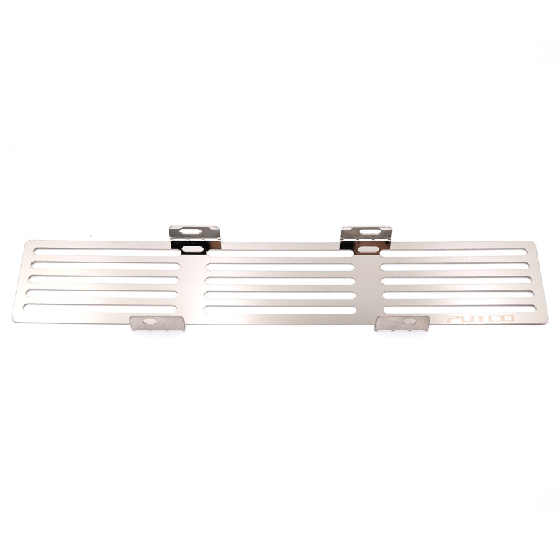 Ford F250 Super Duty Bumper Grille Inserts - Putco - Bar Design - Polished Stainless Steel - `23-`24