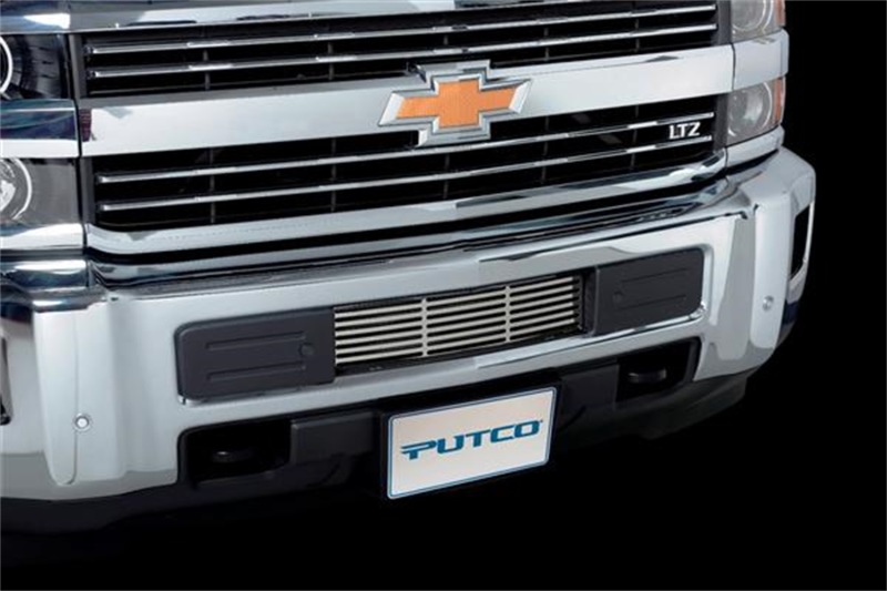 Chevrolet Silverado 3500 Bumper Grille Inserts - Putco - Bar Design - Polished - `15-`19
