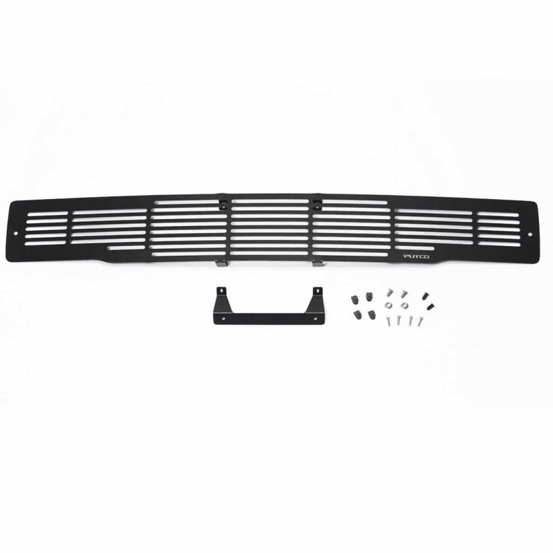Ford F-150 Bumper Grille Inserts - Putco - Stainless Steel Bar Design - Black - `15-`17