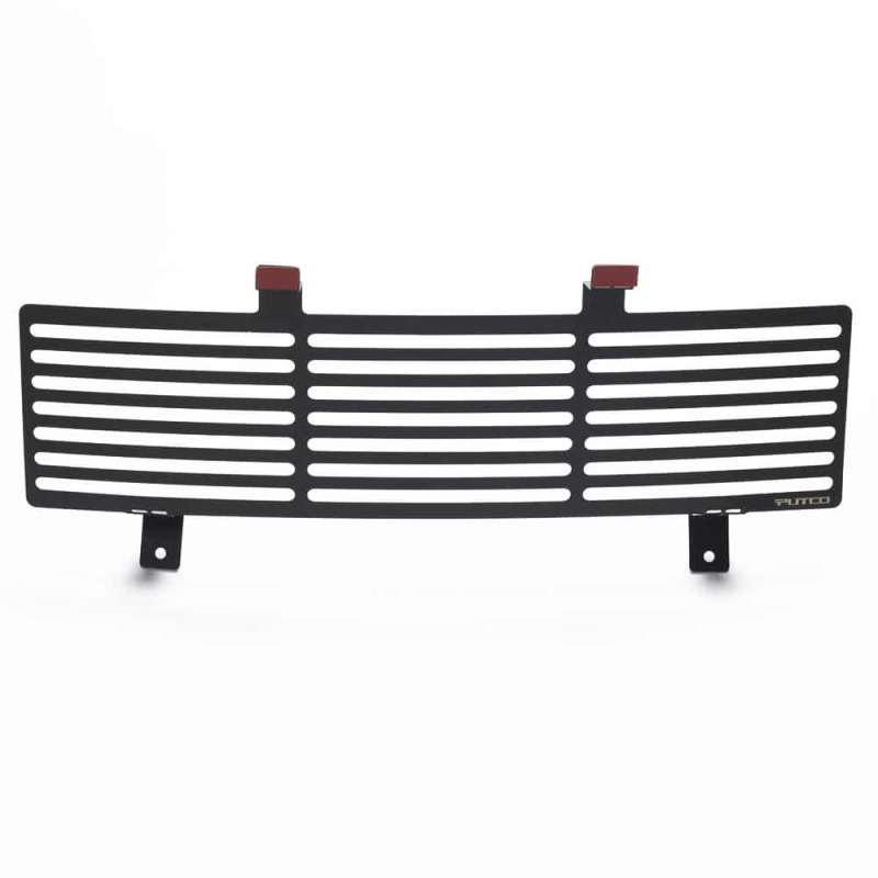 Ford F250 Bumper Grille Inserts - Putco - Stainless Steel Black Bar Design - Black - `11-`16