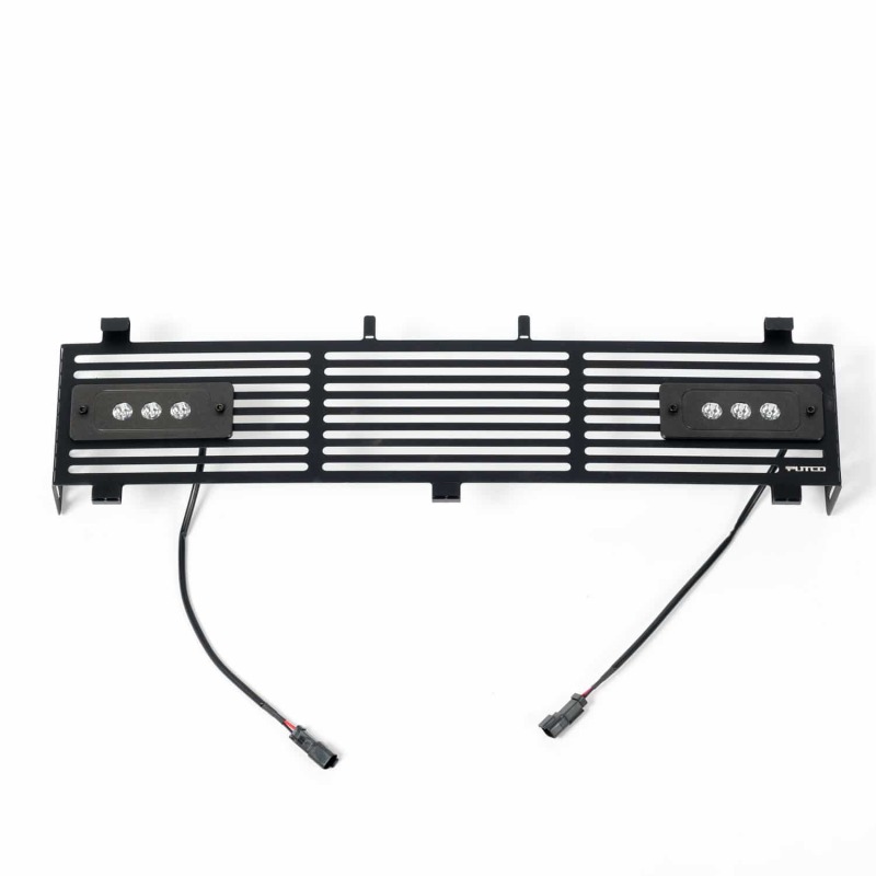 Ford F250 Bumper Grille Inserts - Putco - SS Black Bar Design - Black - `11-`16