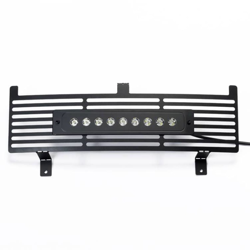 Chevrolet Silverado 2500 Bumper Grille Insert - Putco - Bar Design w/ 10 in. Curved Flush Luminix Light Bar - Black - `15-`19