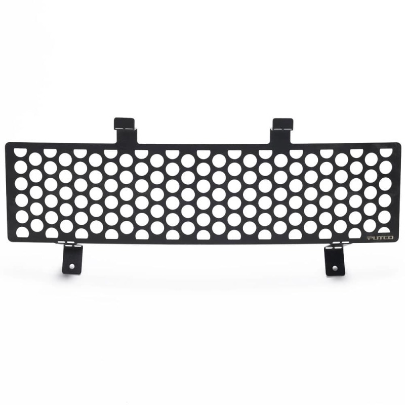 Ford F350 Bumper Grille Inserts - Putco - Punch Design - Black - `11-`16
