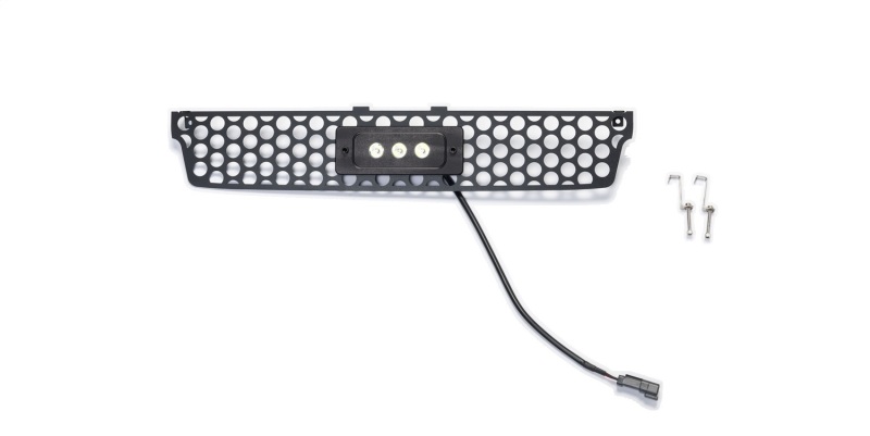 GMC Sierra 3500 Bumper Grille Insert - Putco - Punch Design with 6 in. Flush Luminix Light Bar - Black - `15-`19