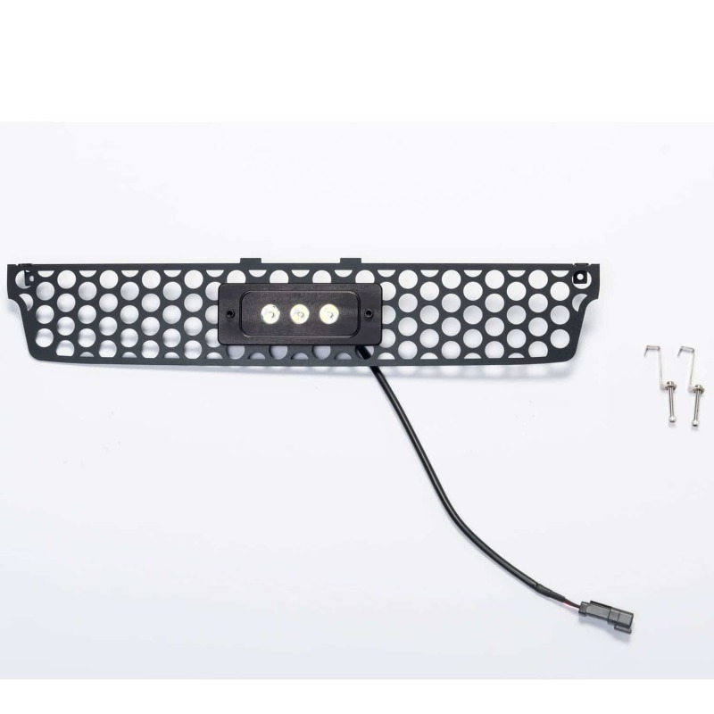 GMC Sierra 3500 Bumper Grille Insert - Putco - Punch Design with 6 in. Flush Luminix Light Bar - Black - `15-`19