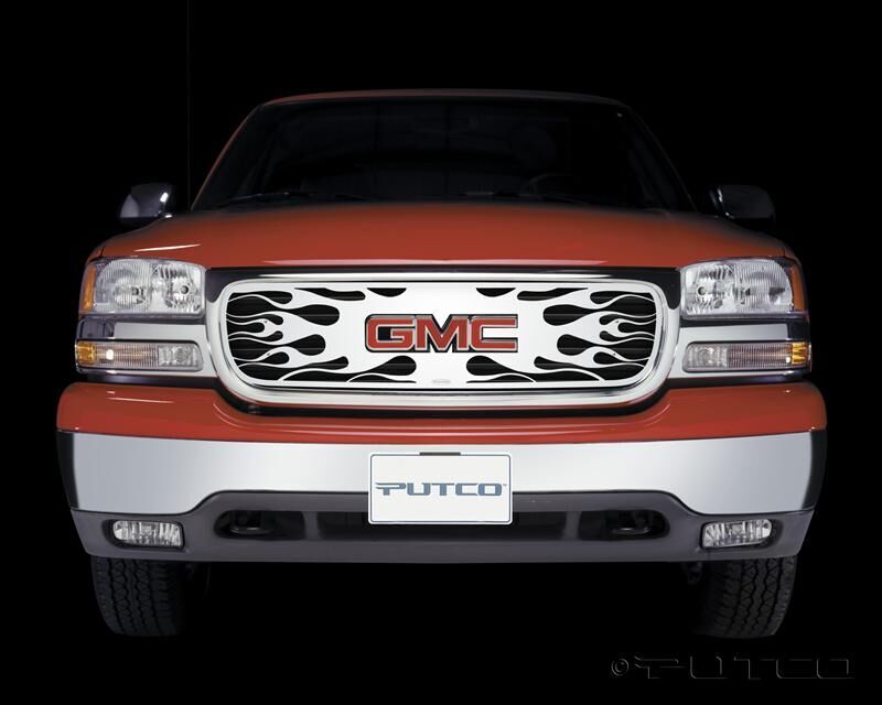 GMC Envoy Grille - Putco - Flaming Inferno, Stainless Steel, w/Logo CutOut - `02-`08