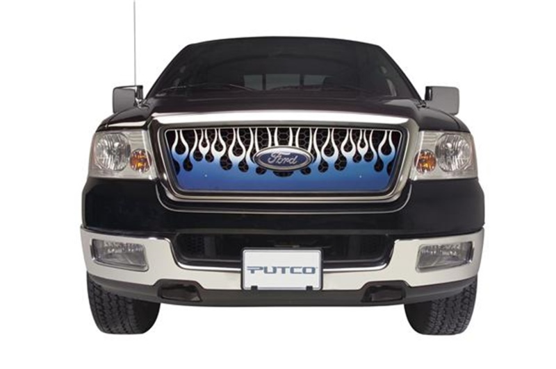 GMC Yukon Grille Insert - Putco - Flaming Inferno - Blue - `07-`14
