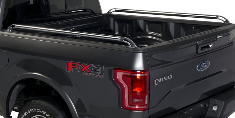 Ford F-150 Locker Side Rails - Putco - Stainless Steel - Black - `15-`23