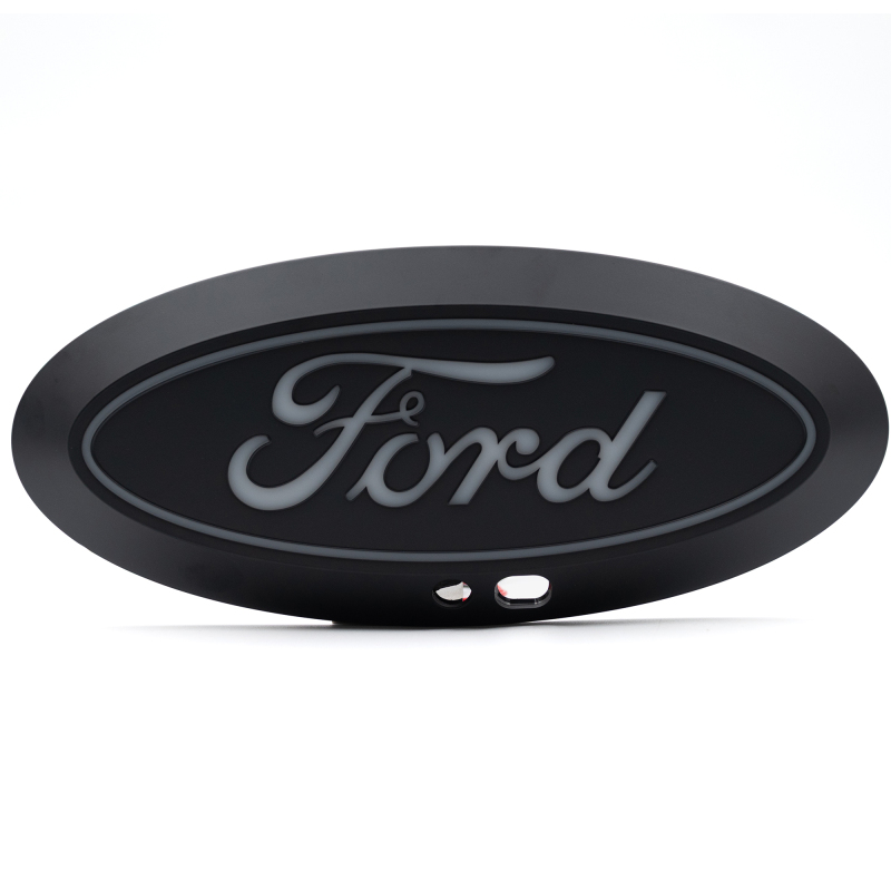 Ford F250 LED Emblem - Front - Putco - Luminix with Camera CutOut - White - `17-`19