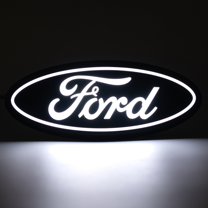 Ford Explorer LED Emblems - Front Grille - Putco - Luminix - Matte Black - 2024+