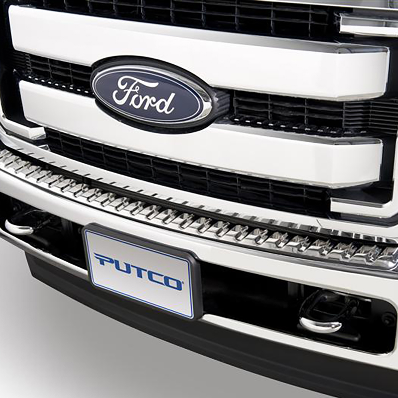 Ford Super Duty Bumper Cover - Front - Putco - Stainless Steel - Stainless Steel - `11-`16