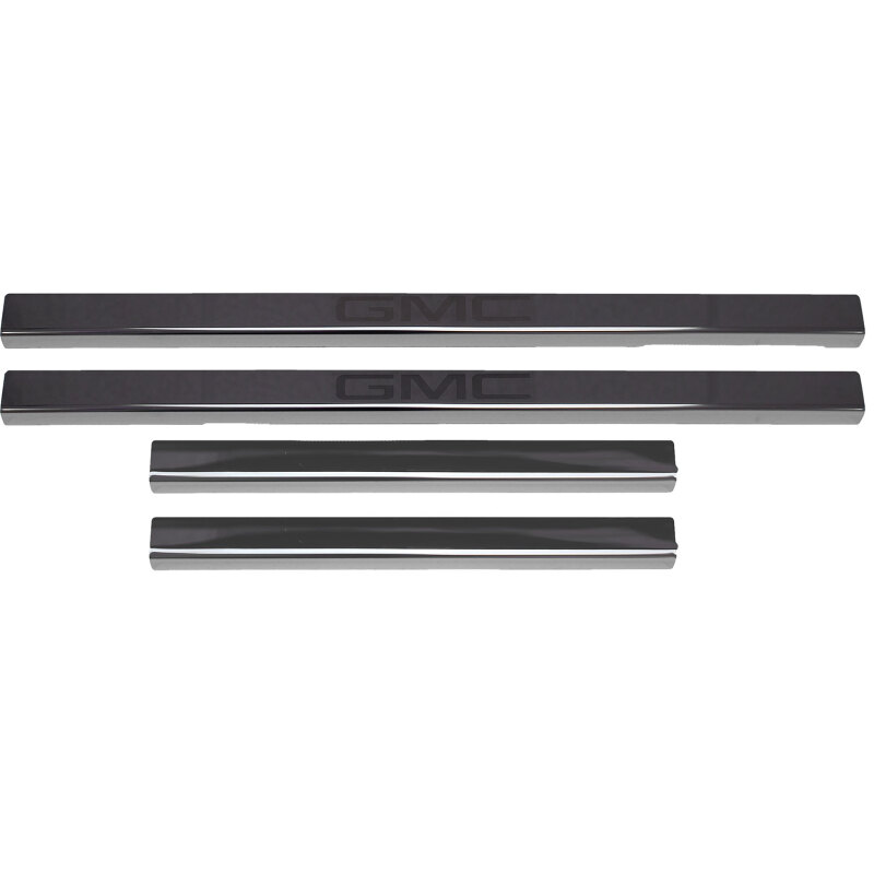 GMC Sierra 1500 Door Sills - Putco - GMC Etching - Black Platinum - `14-`19