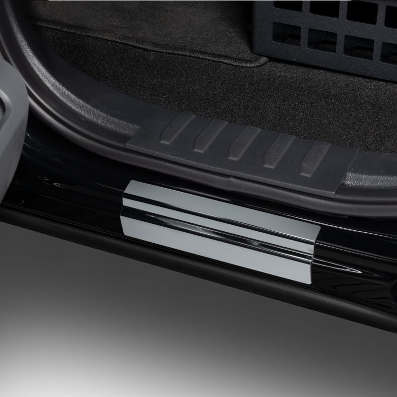 GMC Sierra 3500 Door Sills - Putco - Black Stainless Steel with GMC Etching - Black Platinum - `15-`19