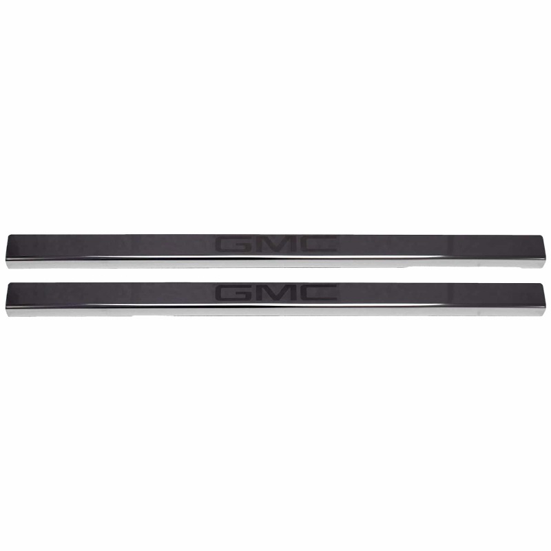 GMC Sierra 3500 Door Sill Plates - Putco - Stainless Steel with GMC Logo - Black Platinum - `20-`26