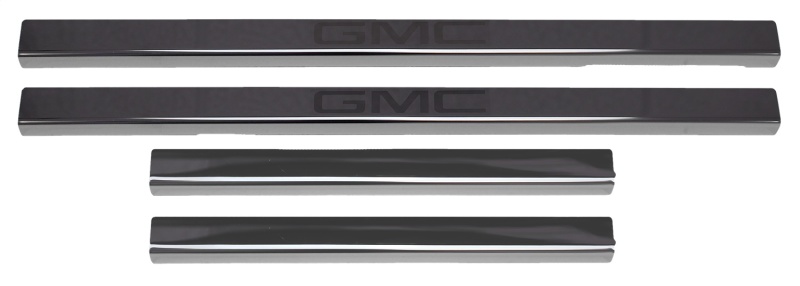 GMC Sierra 3500 Door Sills - Putco - Stainless Steel with GMC Etching - Black Platinum - `20-`26