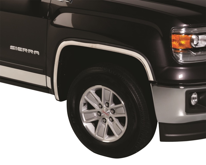 GMC Sierra LD Fender Trim - Putco - NeveRust T304 Stainless Steel - `07-`13