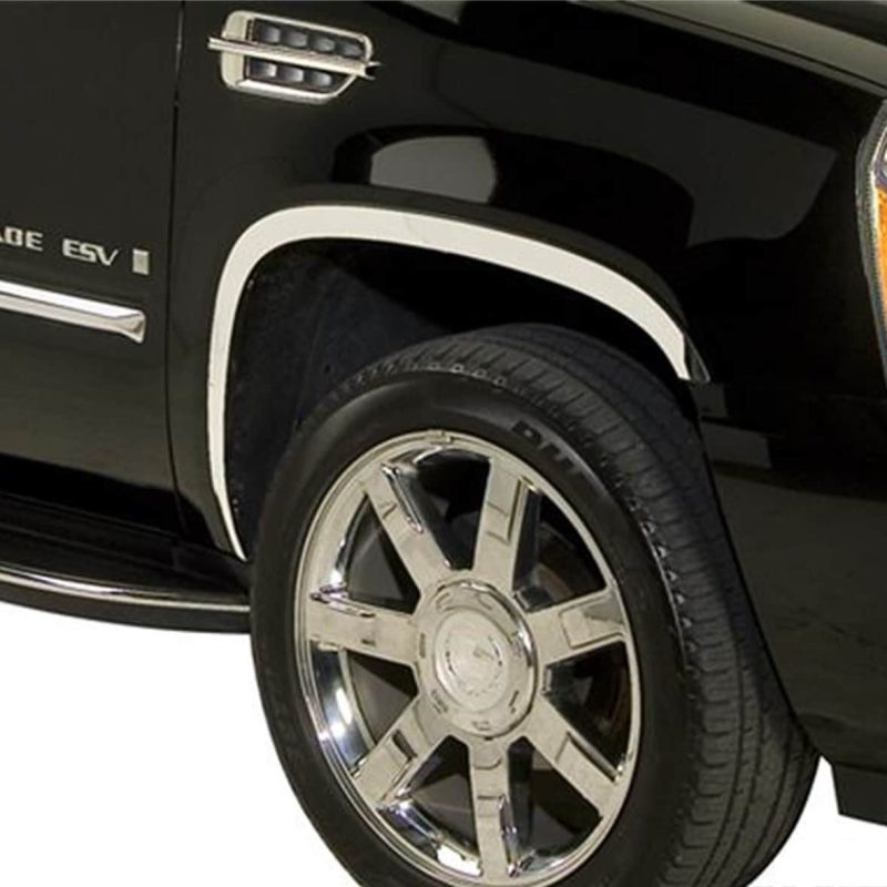 Cadillac Escalade Fender Trim - Putco - Stainless Steel - Polished Stainless steel or Black platinum - `07-`14
