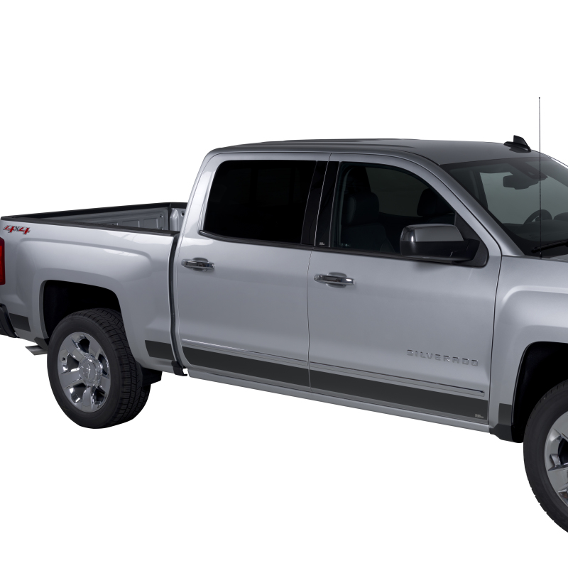 Chevrolet Silverado Rocker Panels - Putco - Black Platinum - Black - `07-`13