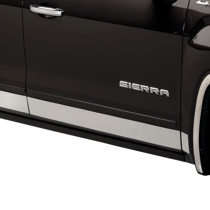 GMC Sierra 2500 Rocker Panels - Putco - Premium Stainless Steel, 6in Wide, 10pcs - Stainless Steel - `07-`14