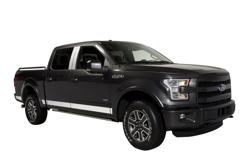 Ford F-150 Steel Rocker Panels - Putco - Premium - Stainless Steel - `15-`20