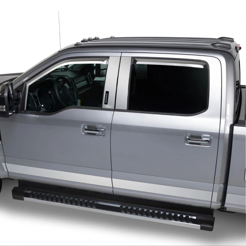 Ford SuperDuty F250 Rocker Panels - Putco - Premium, 4.25in Wide, 12 pcs - Stainless Steel - `17-`22