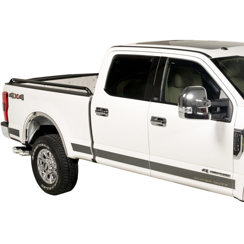 Ford F250 Steel Rocker Panels - Putco - 4.25in Wide SS Rocker Panels with Super Duty Logo - `17-`22