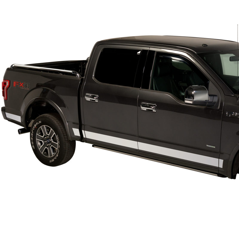 Ford F-150 Steel Rocker Panels - Putco - 4.25in Tall 12pcs - Stainless Steel - `21-`26