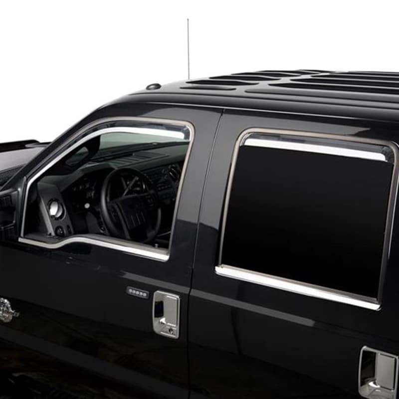 Ford F-150 Window Trim Accents - Putco - ABS Plastic - Chrome - `15-`20