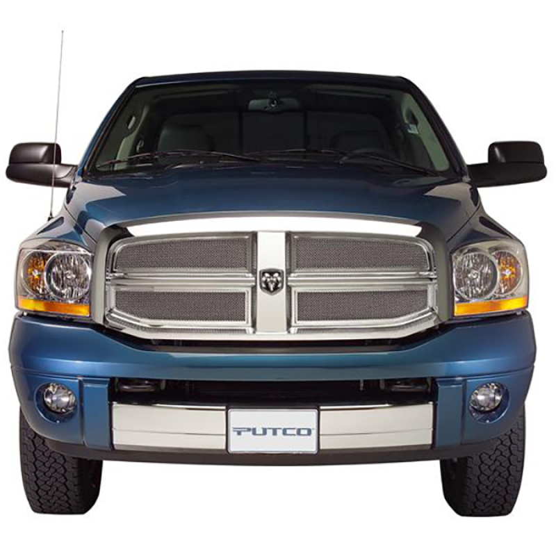 Dodge RAM 3500 Grille Insert - Putco - Liquid Mesh - Chrome - `03-`04
