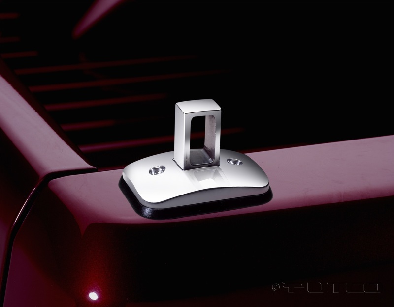 Chevrolet Silverado HD Push-Up Tie Downs - Rear - Putco - Stake Pocket Mount; No Drill; NeveRust™ Stainless Steel - Chrome or Black - `15-`19