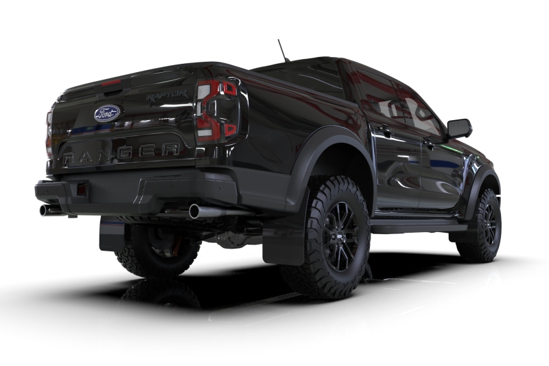 Ford Ranger Raptor Mud Flap - Rally Armor - UR White Flap/Black Logo ...